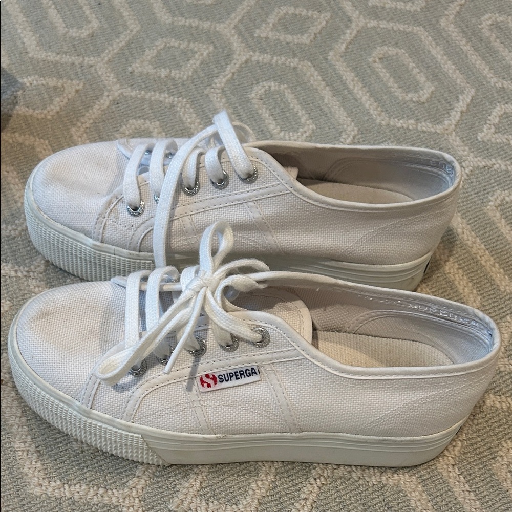 Superga Women's Classic White Sneakers